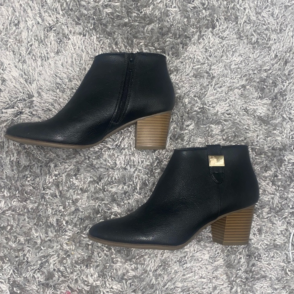 Alfani black ankle booties
